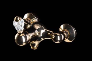 Смеситель для душа Boheme Crystal золото 284-CRST