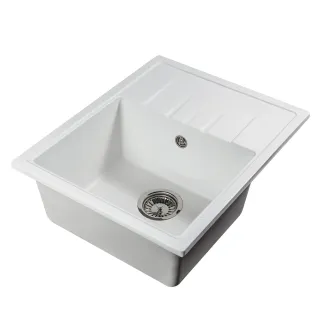 Мойка кухонная Reflexion Plato 57-WH RX1457WH белый