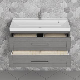 Тумба под раковину СанТа Венера 221021 100см дуб серый