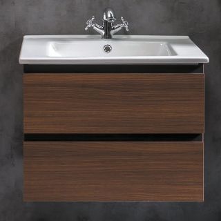 Тумба под раковину Armadi Art Capolda 65см тёмное дерево 849-065-D