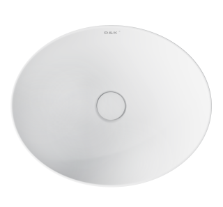 Раковина накладная DQ Matrix DT1390708 41см белый матовый