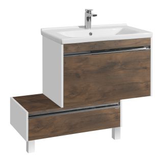 Тумба под раковину Акватон Капри 80см таксония тёмная 1A230201KPDB0