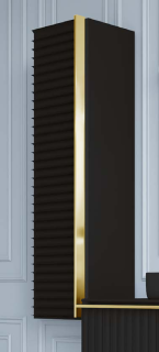 Пенал Armadi Art Vallessi Avangarde Canale 120см чёрный/золото 846-BG