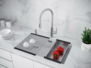 Мойка кухонная Paulmark Lumi LU74SK-WH белый