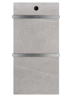 Полотенцесушитель электрический Wonzon & Woghand Stuttgart WW-A502-GM 42x80 см с каменной плитой серый мрамор/тёмный графит