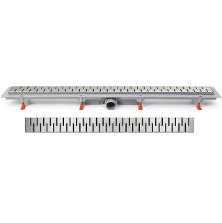 Душевой лоток Veconi Medium 550 V550M с решеткой Хром глянцевый