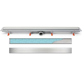 Душевой лоток Veconi Klasik 950 V950K с решеткой Хром глянцевый под плитку