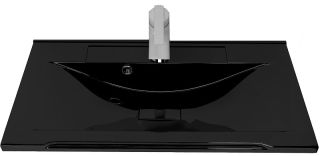 Мебельная раковина Stella Polar Корвет 65см чёрный металлик SP-00000903