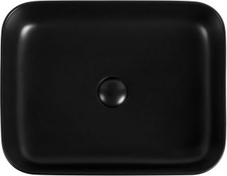 Раковина накладная Aquanet Soul-1-MB 245833 50 см чёрный матовый