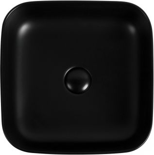 Раковина накладная Aquanet City-1-MB 245837 38 см чёрный матовый