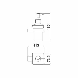 Дозатор для жидкого мыла Allen Brau Infinity 6.21006-00 Хром