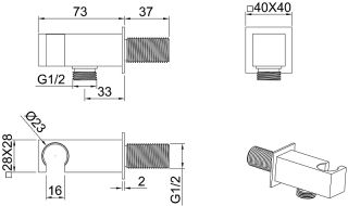 Душевая лейка Allen Brau Infinity 5.21021-31 Черный матовый
