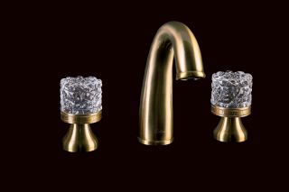 Смеситель для раковины Boheme Crystal бронза 317-CRST