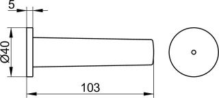 Держатель для запасного рулона туалетной Keuco Smart.2 14763010000 хром
