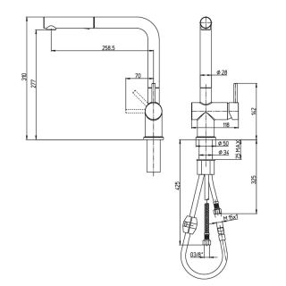 Смеситель для кухни Paini Cucina HDCR566KM хром