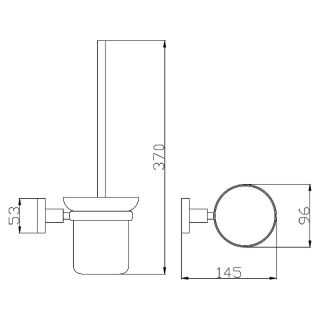 Ершик для унитаза Rav Slezak Colorado COA0500Z Золото