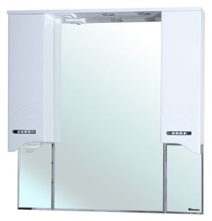 Зеркало-шкаф с подсветкой Bellezza Дрея 105см белый 00000001065