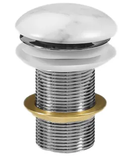 Донный клапан Milleau PD1MWM/OO матовый белый мрамор без перелива