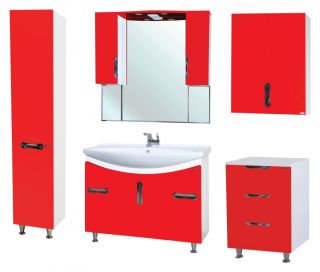 Шкаф Bellezza Лагуна 50см красный 00000001598