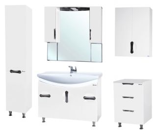 Зеркало-шкаф с подсветкой Bellezza Лагуна 105см белый 00000001085