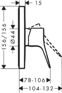 Смеситель для душа Hansgrohe Vivenis 75615700