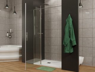 Душевая дверь Allen Brau Priority 90 3.31026.BA профиль Серебро браш