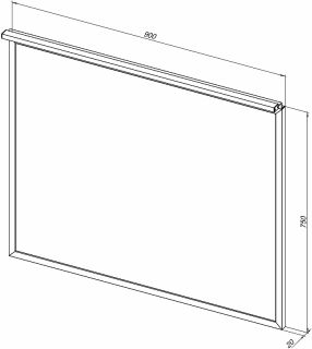 Зеркало Allen Brau Priority  1.31016.BB с подсветкой Черный браш
