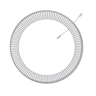 Зеркало Artceram Lord ACS018 17 в керамической раме с LED-подсветкой и сенсорным выключателем черное
