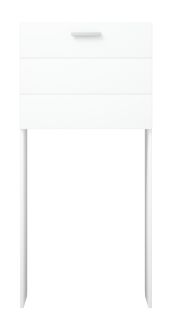 Стойка с бельевой корзиной Corozo Денвер под стиральную машину 65см белый SP-00000562