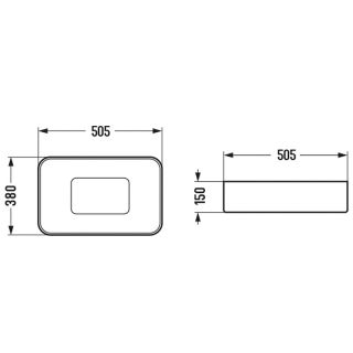 Раковина-чаша WeltWasser Elbach 78575-50 MT-GR 50 10000008700 Серая матовая