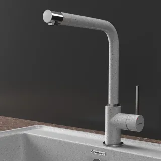 Смеситель для кухни GranFest 3651 серый