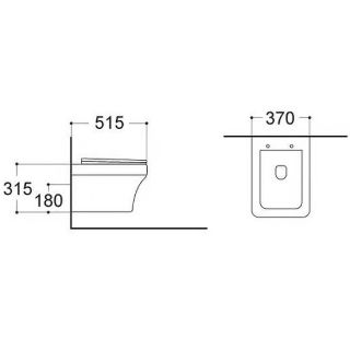 Подвесной унитаз Aquatek Амадео AQ1163-00 с сиденьем Микролифт
