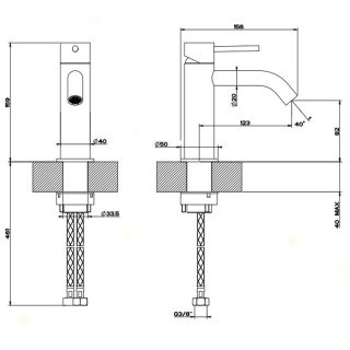 Смеситель для раковины Gessi Trame 54302.727 брашированная латунь
