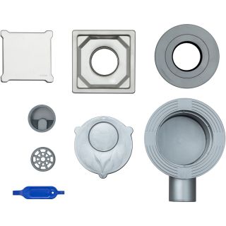 Душевой трап Logan L003-110 с решеткой Нержавеющая сталь