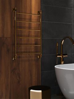 Полотенцесушитель водяной Indigo Line LLW80-50GDK3 80x50 см золото