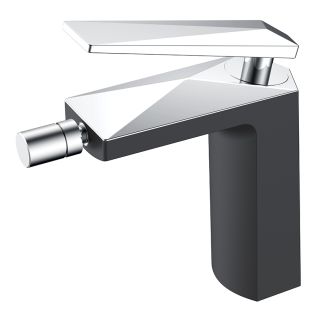 Смеситель для биде Boheme Venturo чёрный/хром 376-B