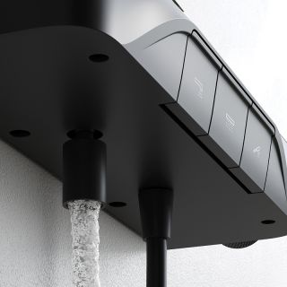 Душевая система AM.PM Func F078F322 с термостатом Черная матовая