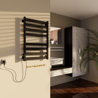 Электрический полотенцесушитель Altasan Ронда 5 Проф Ронда5Проф8050ЧМ Черный муар 80х50