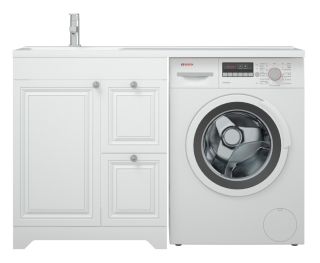 Тумба под раковину для стиральной машины Corozo Леон Z2 70см белый SD-00000726