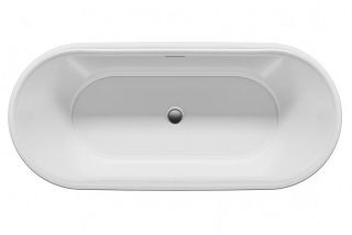 Акриловая ванна Riho Modesty Velvet Fall B090005220 170х76см заполнение через перелив чёрный матовый/белый матовый