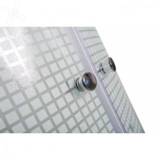 Душевая кабина Deto L 908 с гм. и эл. 80х80х215 см