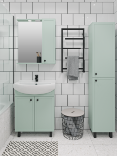 Тумба под раковину Runo мята (под умывальник Best 65 ) Римини 65 (00-00001273)