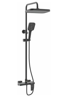 Душевая стойка Rose R1836H-6 чёрный матовый