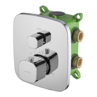 Встраиваемый смеситель Swedbe Platta 9031 термостатический подключение на два выхода хром