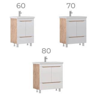 Тумба под раковину напольная Vigo Grani 285 70 см дуб золотой