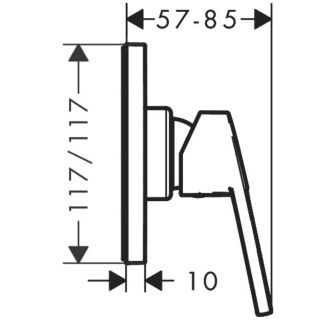 Смеситель Hansgrohe Logis Loop для душа 71612000
