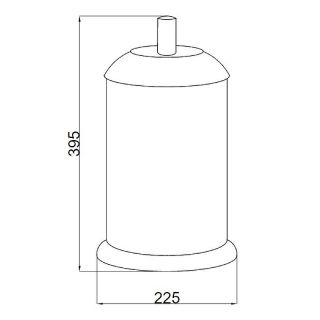 Ведро Boheme Murano 10907-CH-CR хром/шоколад