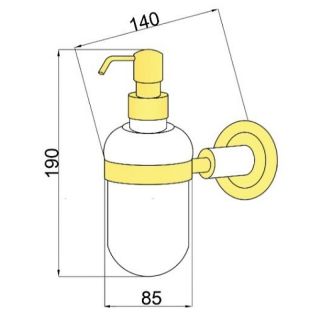 Дозатор для жидкого мыла Boheme Murano 10912-W-CR хром/белый