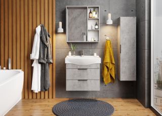 Пенал подвесной Onika Девис 403071 30см бетон чикаго