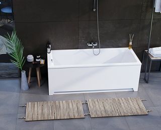 Акриловая ванна прямоугольная АКВАТЕК Eco-friendly София 150х70 SOF150-0000001